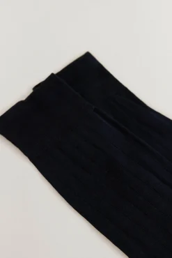 Pedro del Hierro Meias|Fatos-Meia lisa vestir Azul