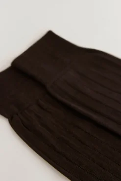 Pedro del Hierro Meias|Fatos-Meia lisa vestir Marrom