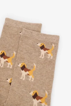 Cortefiel Meias-Meia longa Beagle Castanho