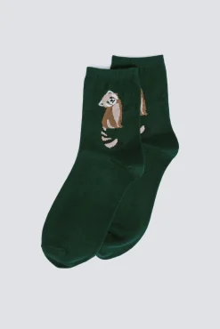 Springfield Meias-Meia longa de guaxinim verde