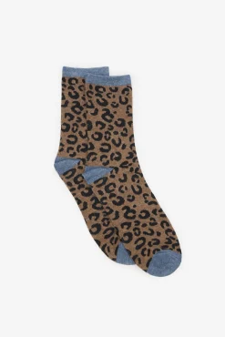 Cortefiel Meias-Meia longa de oncinha Castanho