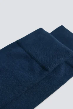 Springfield Meias-Meia longa monocromática azul