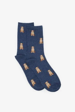 Cortefiel Meias-Meia longa para cachorro Azul