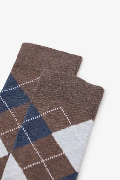 Cortefiel Meias-Meia losangos Castanho