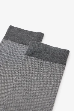 Cortefiel Meias-Meia micro-padronizada Cinzento