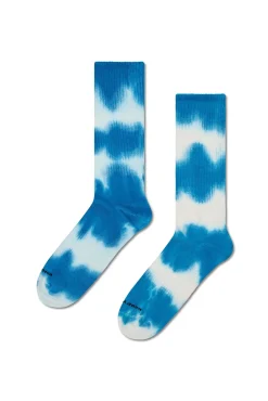 Happy Socks Meias-Meia tie-dye branco