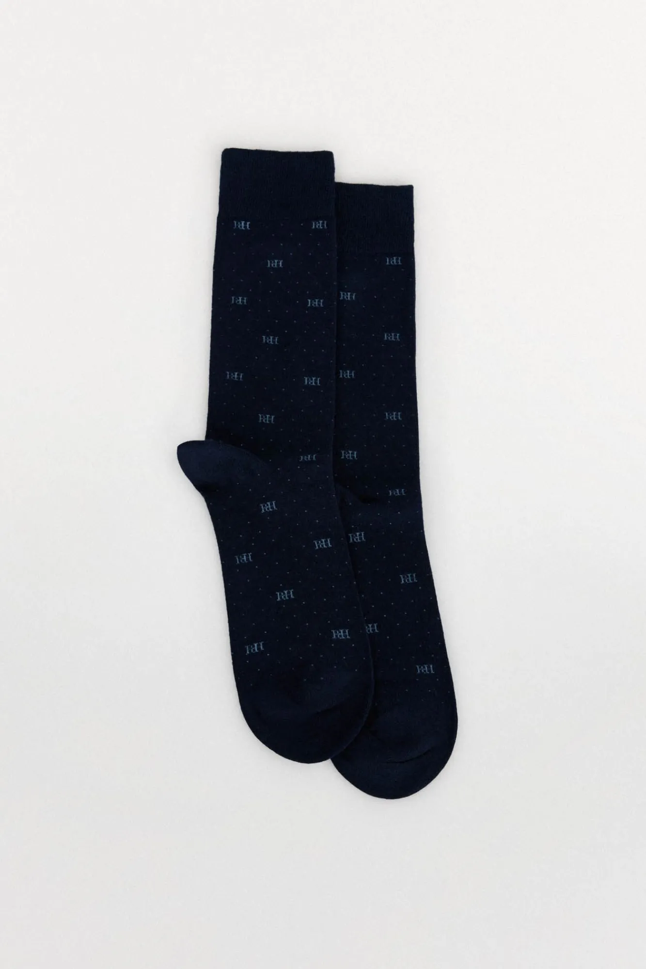 Pedro del Hierro Meias-Meias com logotipo esportivo Azul