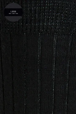 Punto Blanco Meias-Meias curtas de lã preto