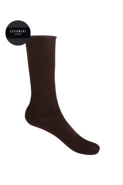 Punto Blanco Meias-Meias curtas de lã castanho