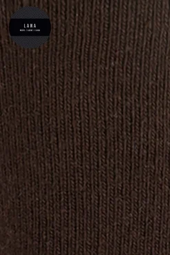 Punto Blanco Meias-Meias curtas de lã castanho