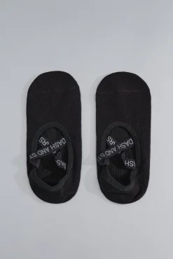 Dash and Stars Meias-Meias de balé de algodão preto