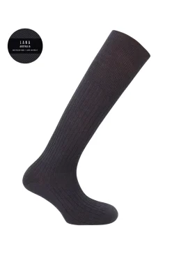 Punto Blanco Meias-Meias de lã alta azul