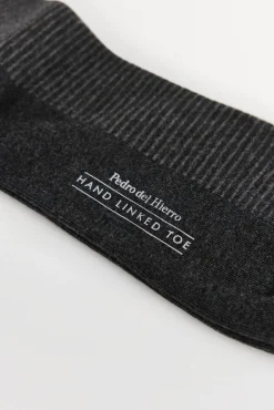 Pedro del Hierro Meias-Meias esportivas riscas Cizento