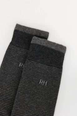 Pedro del Hierro Meias-Meias esportivas riscas Cizento