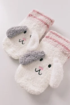 Women'secret Meias-Meias longas brancas para cachorro branco