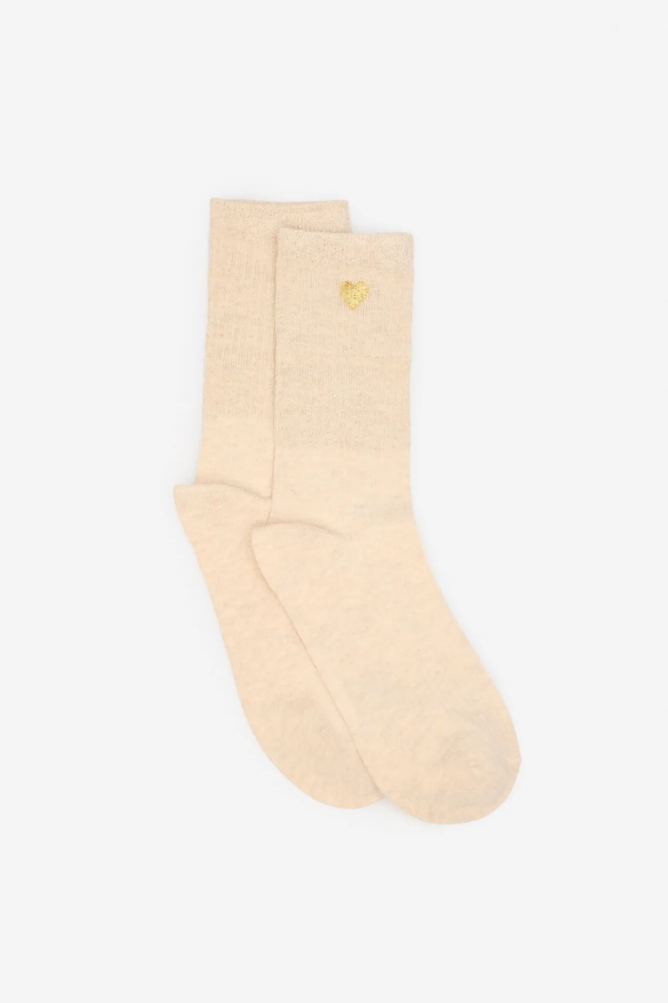 Cortefiel Meias-Meias longas de lurex Castanho