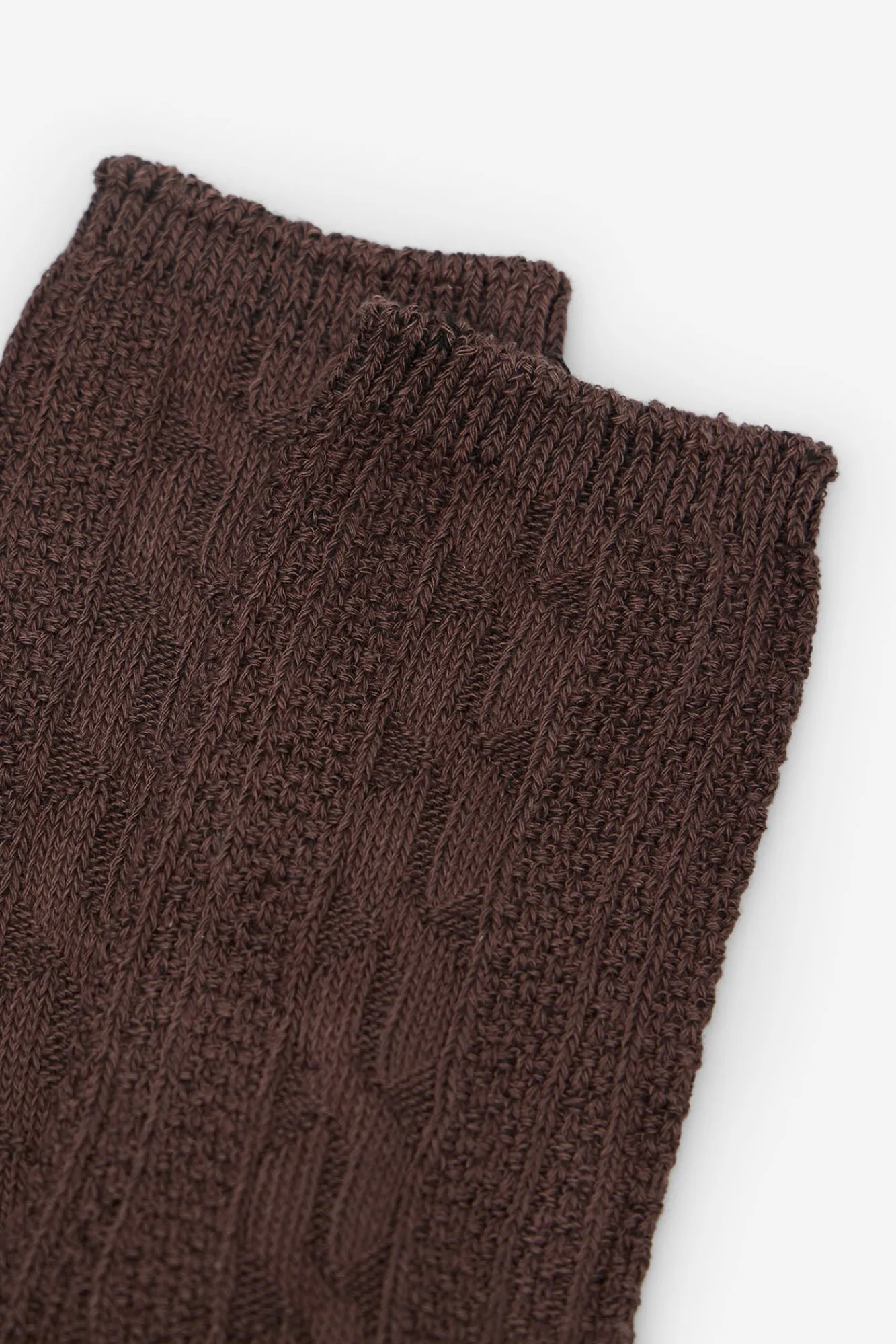 Cortefiel Meias-Meias longas estruturadas Castanho