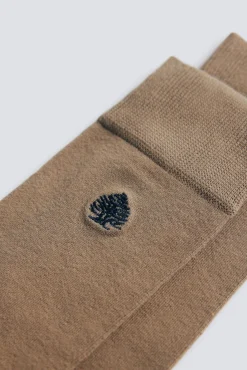 Springfield Meias-Meias longas monocromáticas com logo castanho
