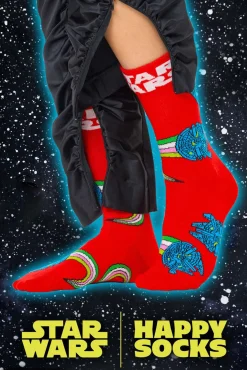 Happy Socks Meias|Meias-Meias Millennium Falcon de Star Wars vermelho
