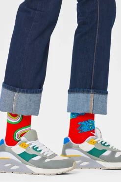 Happy Socks Meias|Meias-Meias Millennium Falcon de Star Wars vermelho