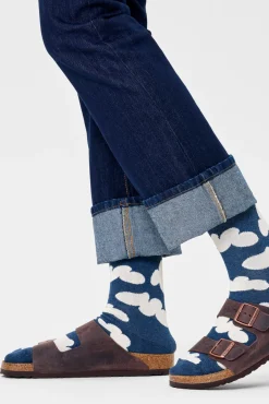 Happy Socks Meias|Meias-Meias unissex nubladas azul