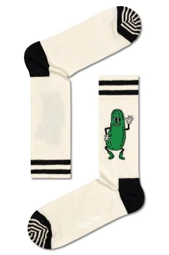 Happy Socks Meias|Meias-Meias Unissex Picles bege