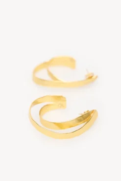 Hoss Intropia Joalharia E Bijuteria-Melani. Aros banhados a ouro Dourado