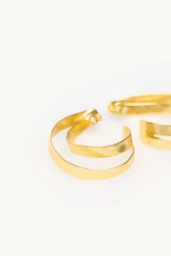 Hoss Intropia Joalharia E Bijuteria-Melani. Aros banhados a ouro Dourado