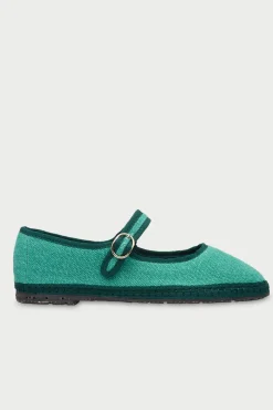 Flabelus Sabrinas-Mercedita de lino Azul