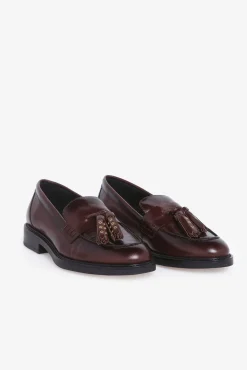 Bryan Stepwise Mocassins|Calçado De Couro-Mia Mocassim Castanho