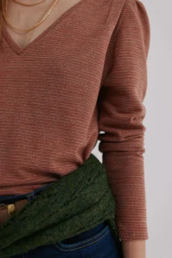 Hoss Intropia T-Shirts-Micaela. T-shirt Castanho