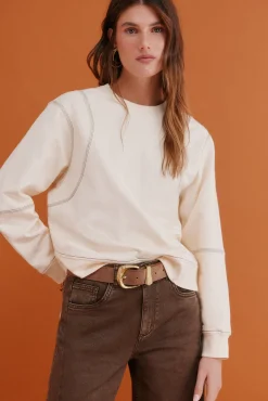 Hoss Intropia Sweatshirts-Mila. Moletom sweatshirt Beige