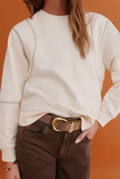 Hoss Intropia Sweatshirts-Mila. Moletom sweatshirt Beige