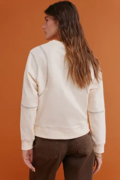 Hoss Intropia Sweatshirts-Mila. Moletom sweatshirt Beige