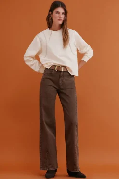 Hoss Intropia Sweatshirts-Mila. Moletom sweatshirt Beige