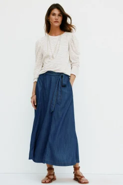 Hoss Intropia T-Shirts-Milena. Camiseta riscas Beige