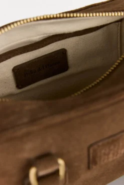 Pedro del Hierro Malas-mini bolsa de boliche com mala de tiracolo de pele Marrom