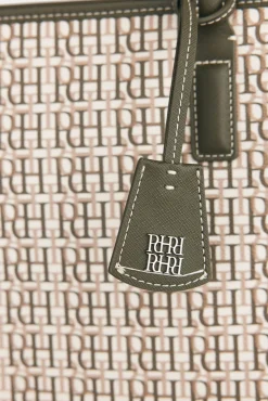 Pedro del Hierro Malas-mini bolsa de mala de tiracolo tipo tote com monograma Verde