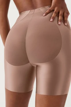 Spanx Roupa Interior-moldador de cetim e tule cru