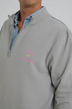 Cloking Sweatshirts-Moletom Club com fecho-éclair Cinzento