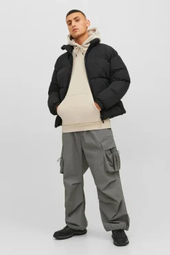 Jack & Jones Sweatshirts-Moletom com capuz e Sweatshirt descontraído cinzento