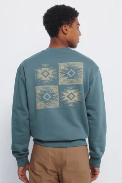 Springfield Sweatshirts-Moletom com gola caixa Legend azul