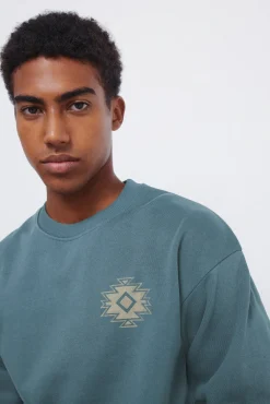 Springfield Sweatshirts-Moletom com gola caixa Legend azul