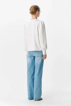 Object Sweatshirts-Moletom com manga sweatshirt Branco