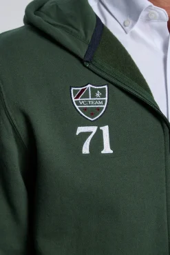 Valecuatro Sweatshirts-Moletom com sweatshirt e fecho-éclair Verde