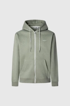Pepe Jeans Sweatshirts-Moletom com Sweatshirt e zíper verde
