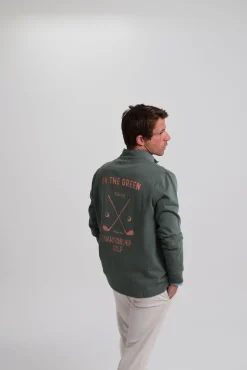 Cloking Sweatshirts-Moletom com sweatshirt in One Verde