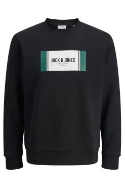 Jack & Jones PLUS Sweatshirts-Moletom Plus sweatshirt regular fit preto