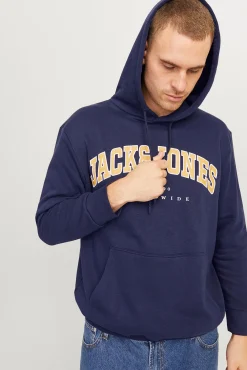 Jack & Jones PLUS Sweatshirts-Moletom Plus Sweatshirt regular fit azul