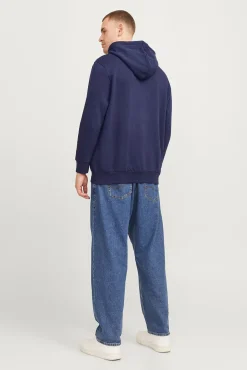 Jack & Jones PLUS Sweatshirts-Moletom Plus Sweatshirt regular fit azul